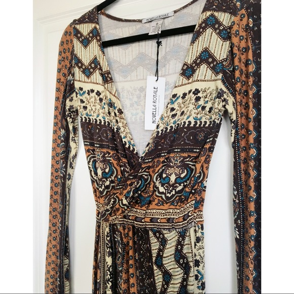 Novella Royale Siren Maxi Dress Sienna Tangier S - Picture 3 of 5
